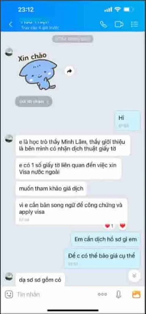 Giới Thiệu Ý Kiến dịch Thuật 5