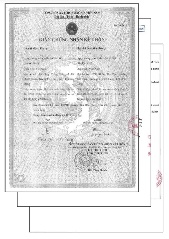 Dich Thuật Giấy Kết Hôn Bộ Dịch Thuật Công Chứng ĐKKD