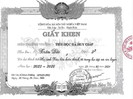 Dịch Thuật Bằng Khen Dịch thuật công chứng - bằng khen photo