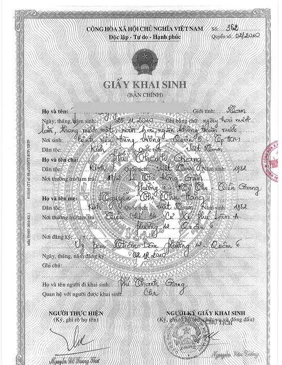 Dịch Thuật Giấy Khai Sinh Dịch Thuật Công Chứng Khai Sinh